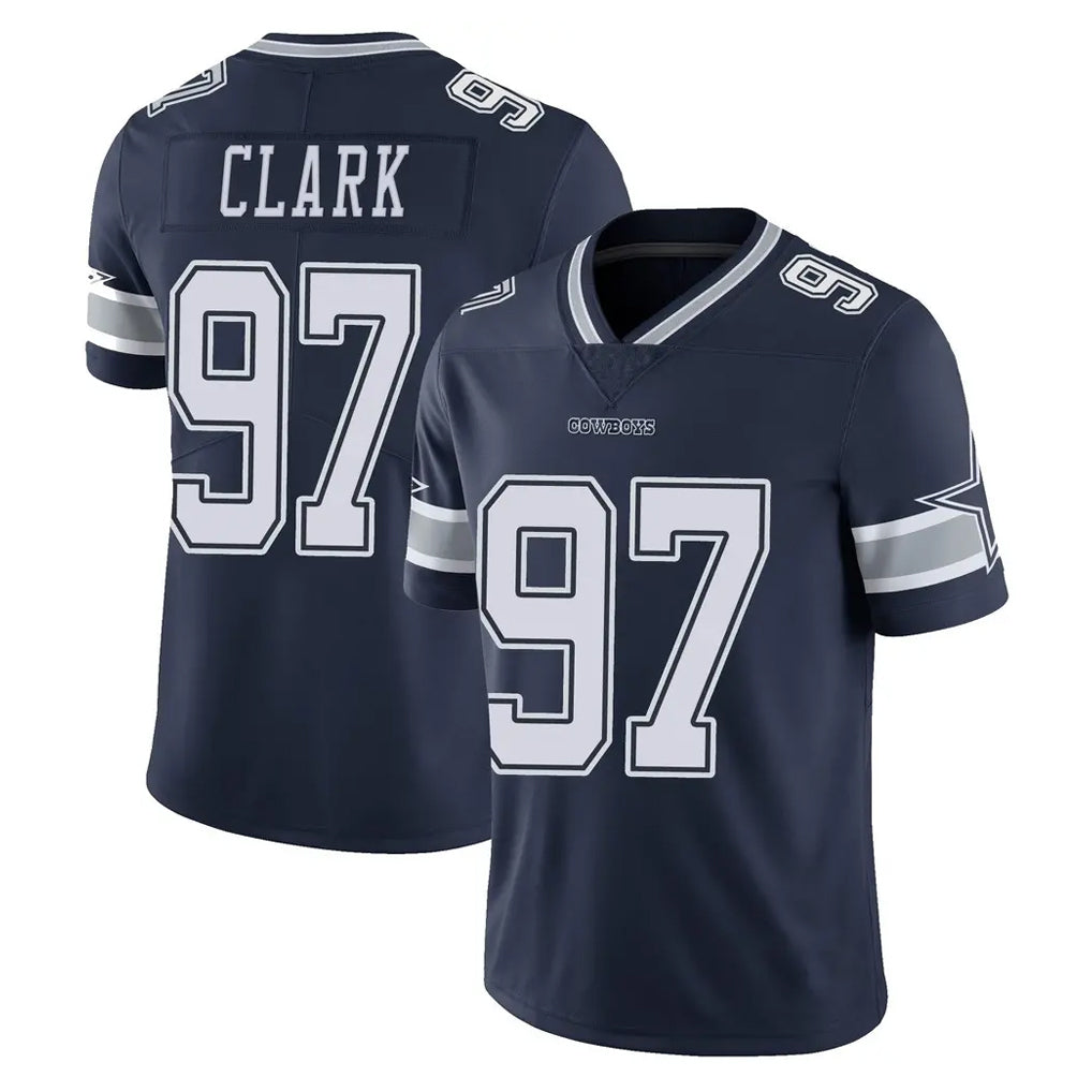 D.Cowboys #97 Kenny Clark Player Navy Vapor Untouchable Limited Home Game Gdoa Stitched Jerseys