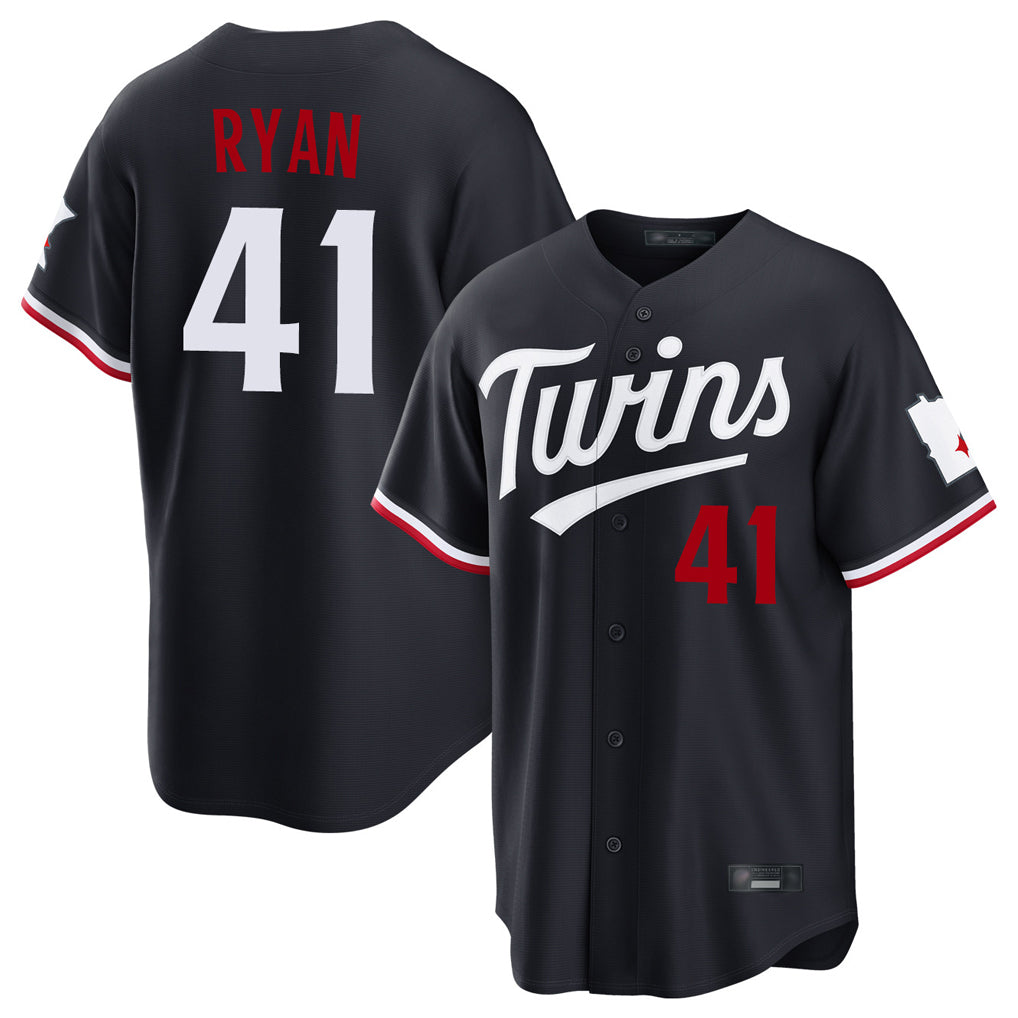 M.Twins #41 Joe Ryan Player Navy Home Game Fdoa Stitched Jerseys