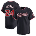 W.Nationals #24 Cade Cavalli Player Navy Alternate Limited Replica Fdoa Stitched Jerseys