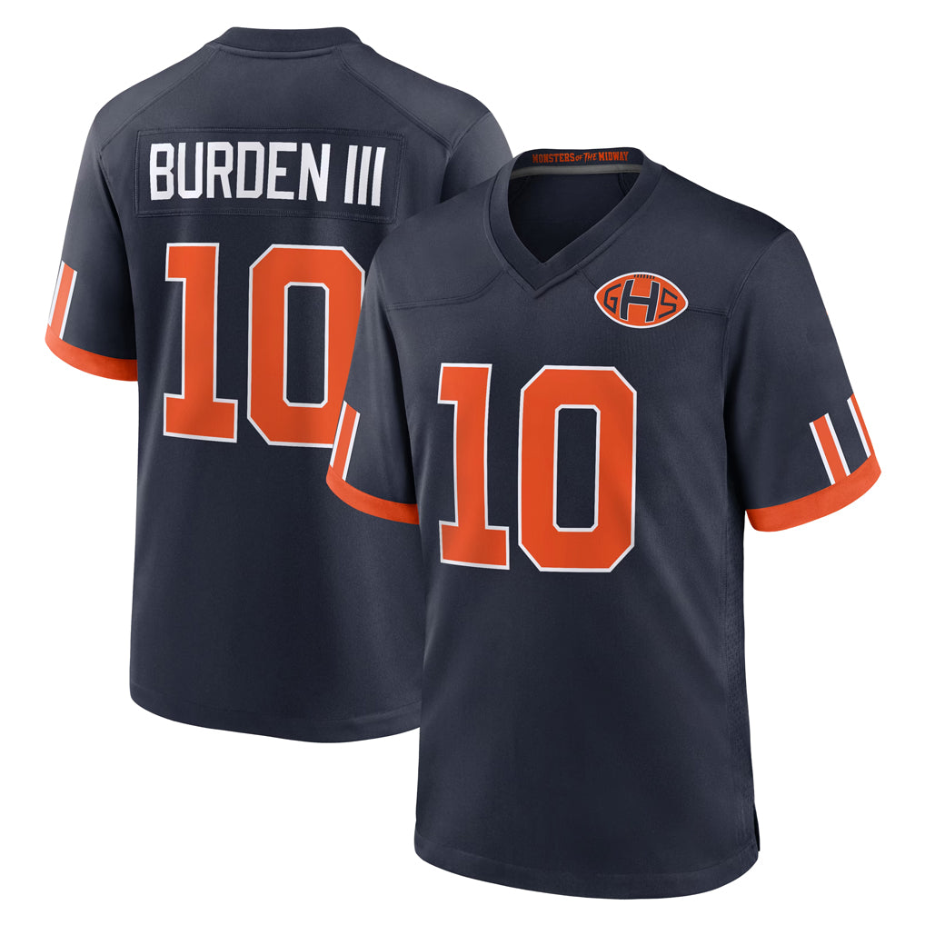 C.Bears #10 Luther Burden III Player Navy 2026 Rivalries Collection Home Game Gdoa Stitched Jerseys