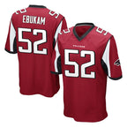 A.Falcons #52 Samson Ebukam Player Red Color Vapor Home Game Gdoa Stitched Jerseys
