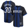 D.Tigers #30 Kerry Carpenter Player Navy City Connect Home Limited Gdoa Stitched Jerseys