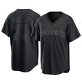 C.Reds #28 Eugenio Su¨¢rez Player Black T-shirt Game Home Gdoa Stitched Jerseys