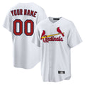 Custom St. Louis Cardinals White Home Game Any Name & Number Gdoa Stitched Jerseys