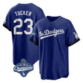 LA.Dodgers #23 Kyle Tucker Player Royal World Series Meet City Connect Home Game Fdoa Stitched Jerseys