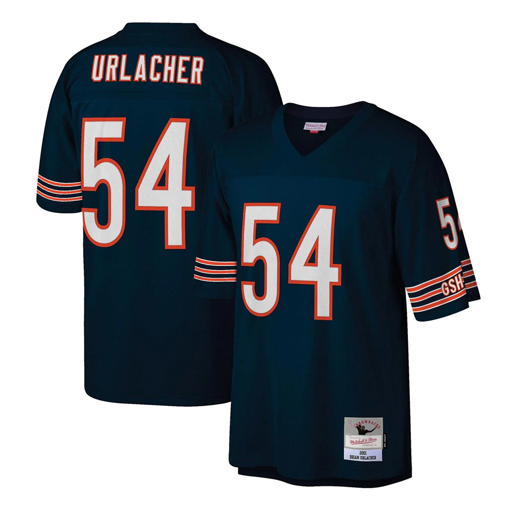 C.Bears #54 Brian Urlacher Player Navy Mitchell & Ness Legacy Replica Gdoa Stitched Jerseys