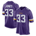 M.Vikings #33 Aaron Jones Sr. Player Purple Home Game Gdoa Stitched Jerseys