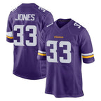 M.Vikings #33 Aaron Jones Sr. Player Purple Home Game Gdoa Stitched Jerseys
