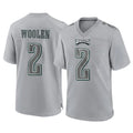 P.Eagles #2 Riq Woolen Player Gray Atmosphere Fashion Home Game Gdoa Stitched Jerseys