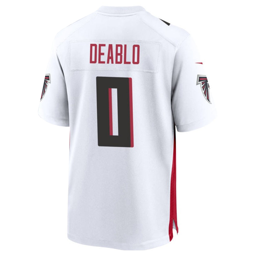 A.Falcons #0 Divine Deablo Player White Home Game Gdoa Stitched Jerseys