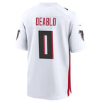 A.Falcons #0 Divine Deablo Player White Home Game Gdoa Stitched Jerseys
