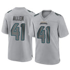 J.Jaguars #41 Josh Hines-Allen Player Gray Atmosphere Fashion Home Game Gdoa Stitched Jerseys