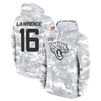 J.Jaguars #16 Trevor Lawrence Player Arctic Camo Salute to Service Hoodies Limited Game Gdoa Stitched Jerseys