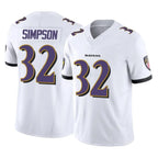 B.Ravens #32 Trenton Simpson Player White Vapor F.U.S.E. Limited Home Game Gdoa Stitched Jerseys