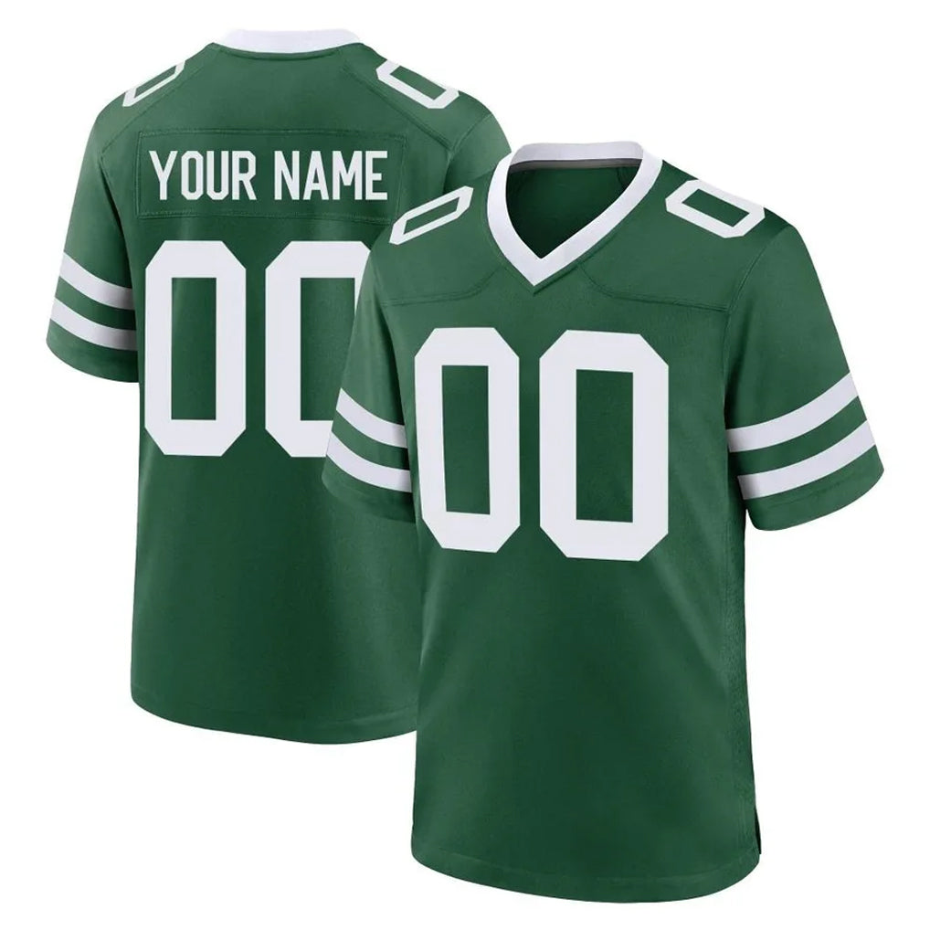 Custom NY.Jets Green Legacy Home Game Any Name & Numbers Gdoa Stitched Jerseys