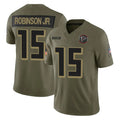 A.Falcons #15 Brian Robinson Player Olive Salute To Service Limited Home Game Gdoa Stitched Jerseys