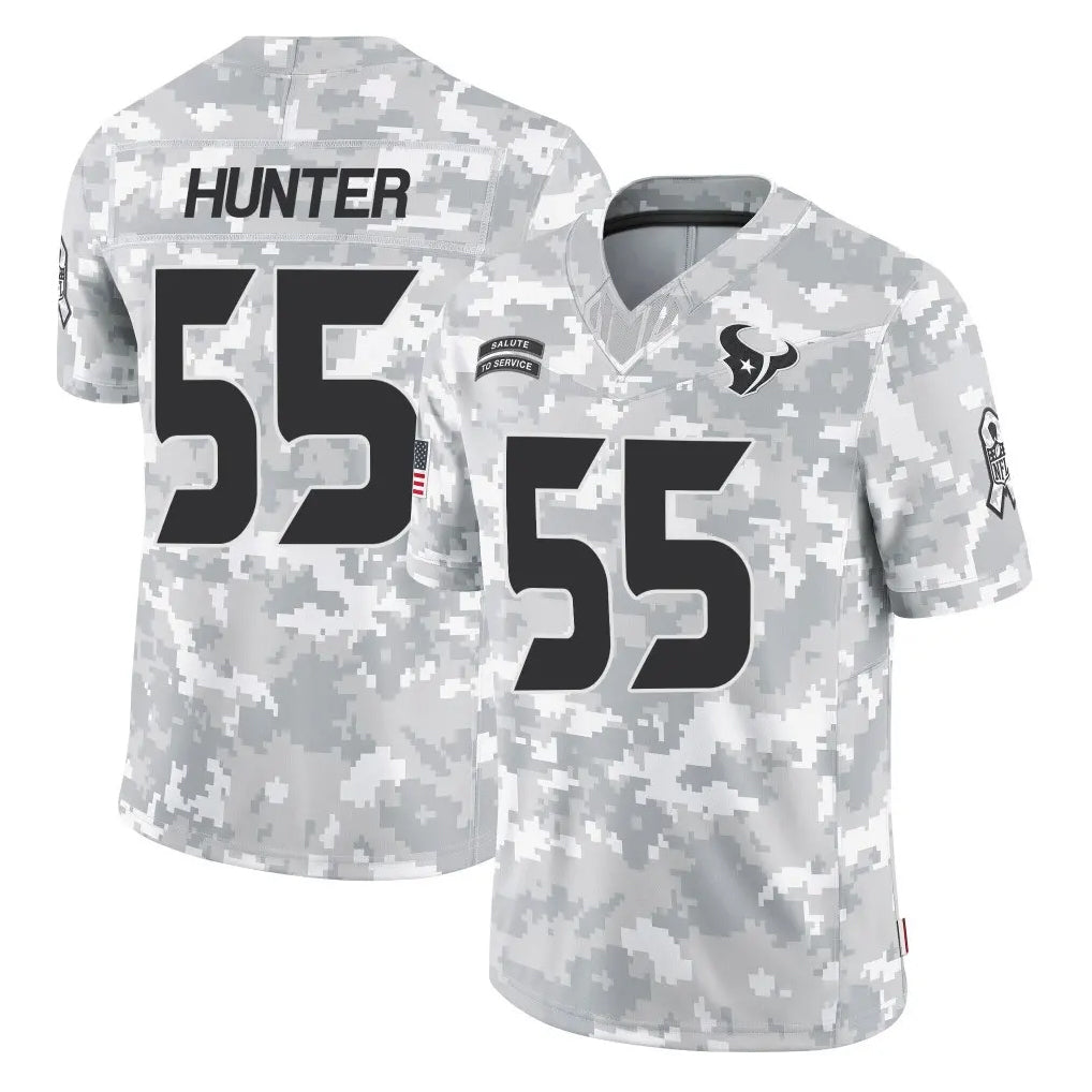 H.Texans #55 Danielle Hunter Player Arctic Camo Salute To Service Limited Game Gdoa Stitched Jerseys