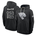 J.Jaguars #12 Travis Hunter Player 2026 Black Logo Pullover Hoodies Limited Game Gdoa Stitched Jerseys