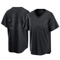 Athletics #22 Jeff McNeil Player Black Pitch Fashion T-shirt Home Game Gdoa Stitched Jerseys