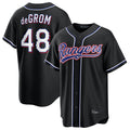 T.Rangers #48 Jacob deGrom Player Black 2026 Out Fashion Replica Fdoa Stitched Jerseys