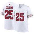 A.Cardinals #25 Zaven Collins Player White Home Game Gdoa Stitched Jerseys
