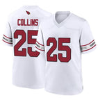 A.Cardinals #25 Zaven Collins Player White Home Game Gdoa Stitched Jerseys