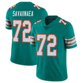 M.Dolphins #72 Jonah Savaiinaea Player Aqua Limited Alternate Vapor Untouchable Home Game Gdoa Stitched Jerseys