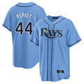 T.Bay Rays #44 Ryan Pepiot Player Light Blue Home Limited Fdoa Stitched Jerseys