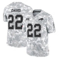 B.Bills #22 Ray Davis Player Arctic Camo Salute to Service Limited Gdoa Stitched Jerseys