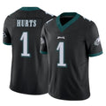 P.Eagles #1 Jalen Hurts Player Black Limited Vapor F.U.S.E. Home Game Gdoa Stitched Jerseys