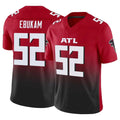 A.Falcons #52 Samson Ebukam Player Red Vapor F.U.S.E. Limited Home Game Gdoa Stitched Jerseys
