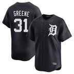D.Tigers #31 Riley Greene Player Navy Home Limited Game Gdoa Stitched Jerseys