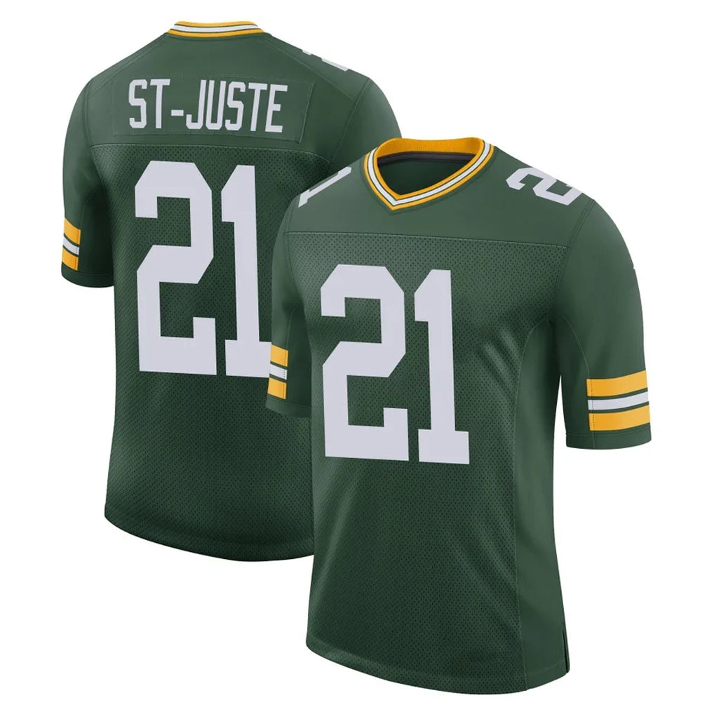 GB.Packers #21 Benjamin St-Juste Player Green Limited Classic Home Game Gdoa Stitched Jerseys
