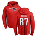 NE.Patriots #87 Romeo Doubs Player Red LOGO Pullover Hoodies Home Game Gdoa Stitched Jerseys
