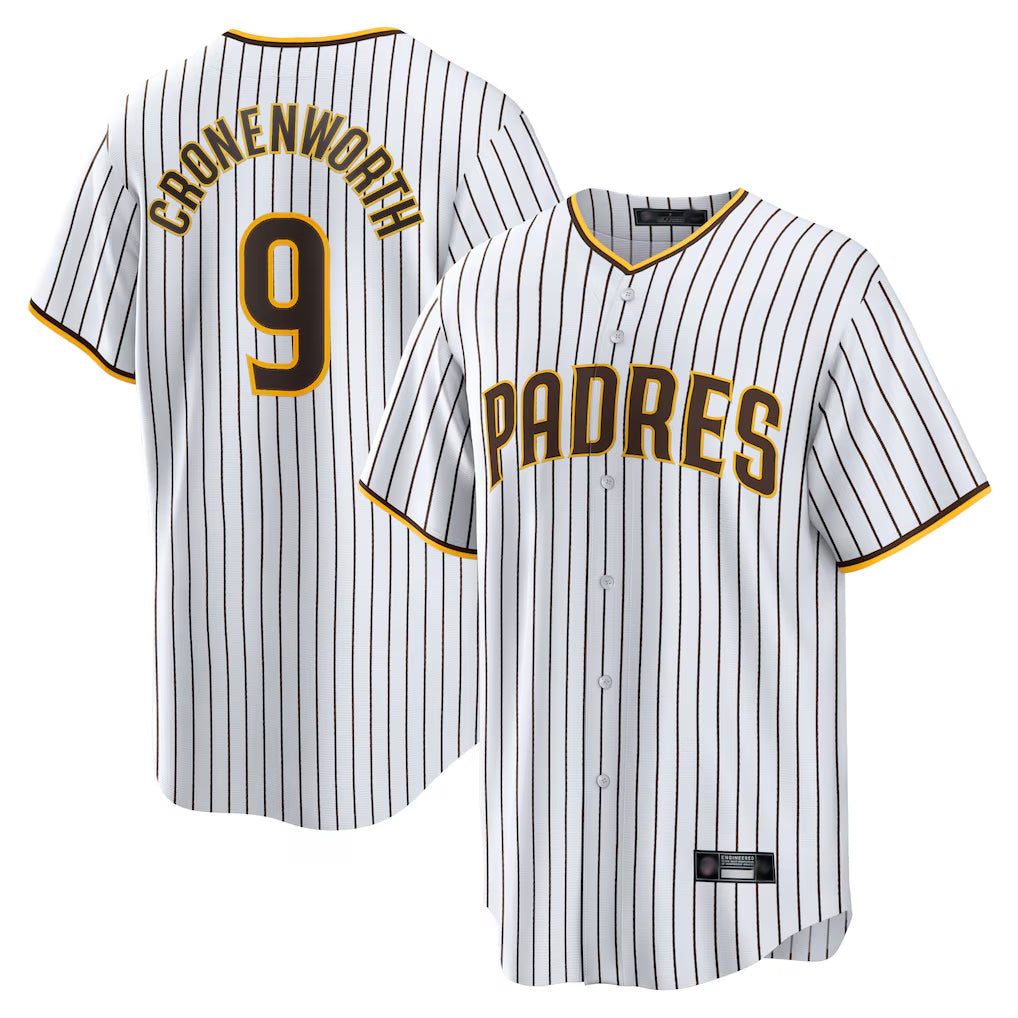S.Diego Padres #9 Jake Cronenworth Player White Home Game Fdoa Stitched Jerseys