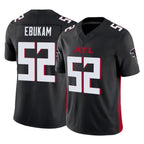 A.Falcons #52 Samson Ebukam Player Black Vapor F.U.S.E. Limited Home Game Gdoa Stitched Jerseys