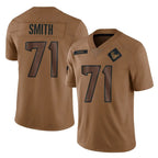 H.Texans #71 Braden Smith Player Brown Salute To Service Limited Gdoa Stitched Jerseys