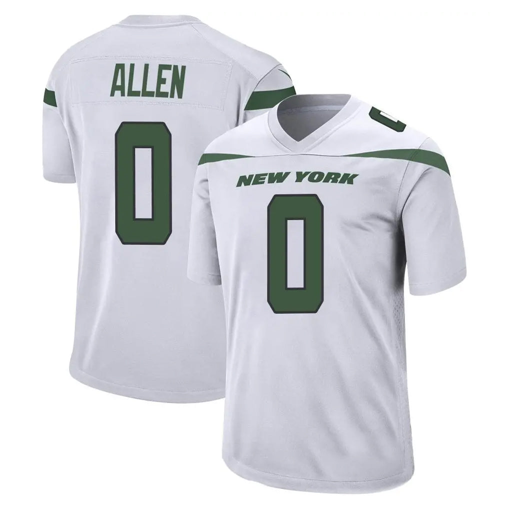 NY.Jets #0 Braelon Allen Player White Spotlight Home Game Gdoa Stitched Jerseys