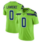 S.Seahawks #0 DeMarcus Lawrence Player Green Limited Color Rush Home Game Gdoa Stitched Jerseys