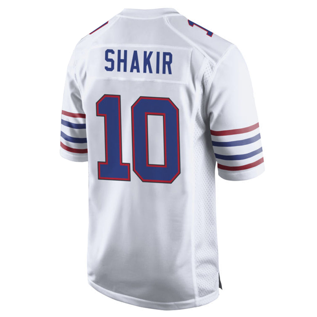 B.Bills #10 Khalil Shakir Player White Alternate Home Game Gdoa Stitched Jerseys