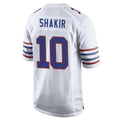 B.Bills #10 Khalil Shakir Player White Alternate Home Game Gdoa Stitched Jerseys