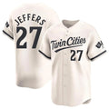 M.Twins #27 Ryan Jeffers Player Cream Home Limited Fdoa Stitched Jerseys
