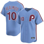 P.Phillies #10 J.T. Realmuto Player Light Blue Home Limited Fdoa Stitched Jerseys