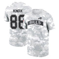 B.Bills #88 Dawson Knox Player Arctic Camo Salute to Service T-Shirt Hoodies Gdoa Stitched Jerseys