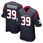 H.Texans #39 Henry To'oTo'o Player Navy Home Game Gdoa Stitched Jerseys