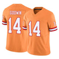 TB.Buccaneers #14 Chris Godwin Jr. Player Orange Limited Vapor F.U.S.E. Home Game Gdoa Stitched Jerseys