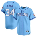 T.Rangers #34 Nolan Ryan Player Blue 2026 City Connect Premier Fdoa Stitched Jerseys