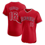 LA.Angels #16 Yusei Kikuchi Player Red Home Limited Elite Fdoa Stitched Jerseys