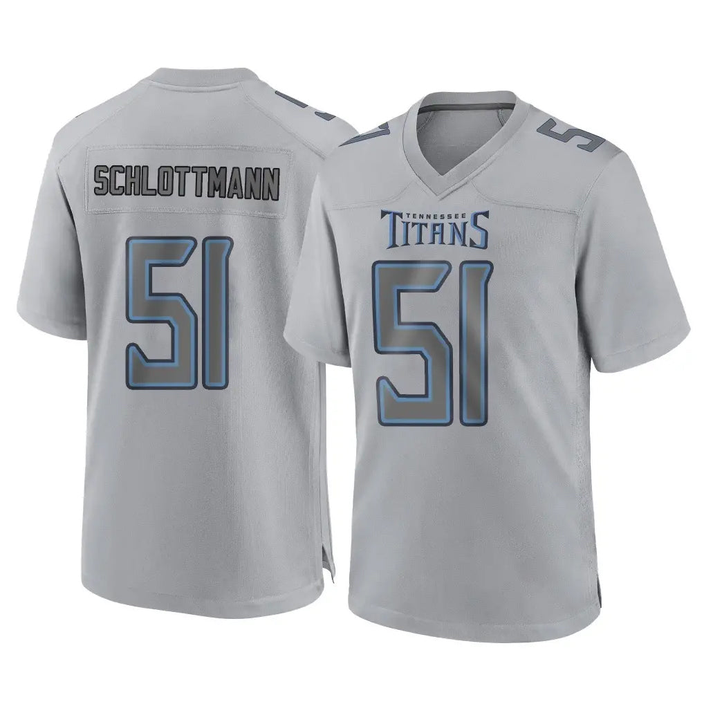 T.Titans #51 Austin Schlottmann Player Gray Atmosphere Fashion Home Game Gdoa Stitched Jerseys