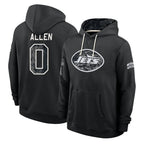 NY.Jets #0 Braelon Allen Player 2026 Black Logo Pullover Hoodies Limited Game Gdoa Stitched Jerseys